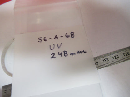 Optical Flat Coated UV Lens 248 nm Ultraviolet Laser Optics