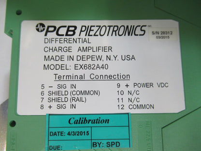 PCB PIEZOTRONICS IMI DIFFERENTIAL AMPLIFIER EX682A40 for ACCELEROMETER Q7-A-03