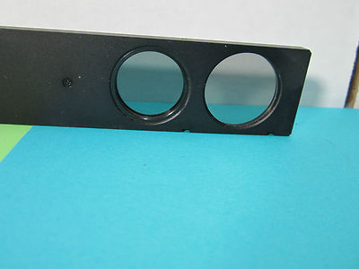 MICROSCOPE PART POLARIZER SLIDE GERMANY POLARIZED OPTICS AS PICTURED BIN#B6-05