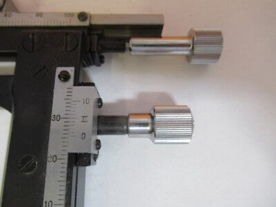 Antique Japan Stage Clips Xy Micrometer Microscope Part