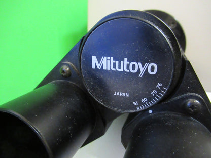 MITUTOYO JAPAN ULTRAPLAN TRINOCULAR HEAD MICROSCOPE PART AS PICTURED U8-B-32