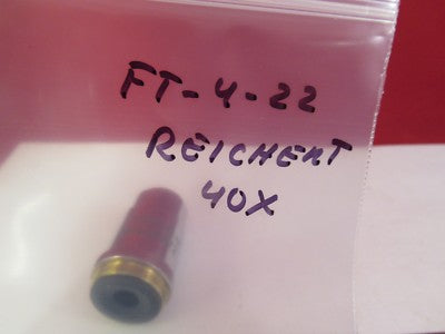 REICHERT AUSTRIA OBJECTIVE 40X /250 OPTICS MICROSCOPE PART AS PICTURE &FT-4-22