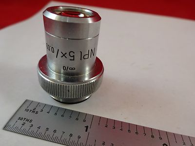 MIKROSKOPTEIL OBJEKTIV LEITZ NPL 5X OPTICS AS IS BIN#K8-B-05
