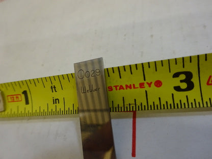 Metrology Gage Block Weber 0.029 Thickness