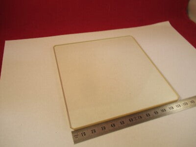 MICROSCOPE PART LEITZ GLASS STAGE TABLE AMBER OPTICS AS PICTURED #FT-1-U