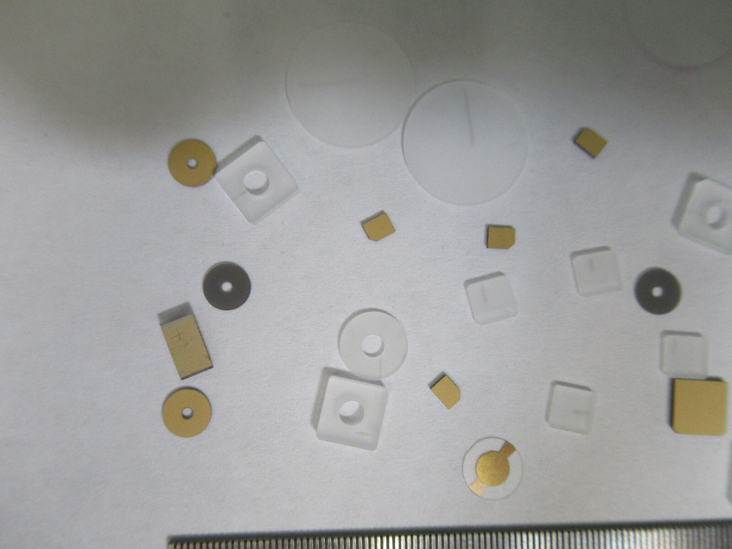 Lot Blanks Piezoelectric Quartz Crystal X-y-cut Gold Coated Piezo Sensor