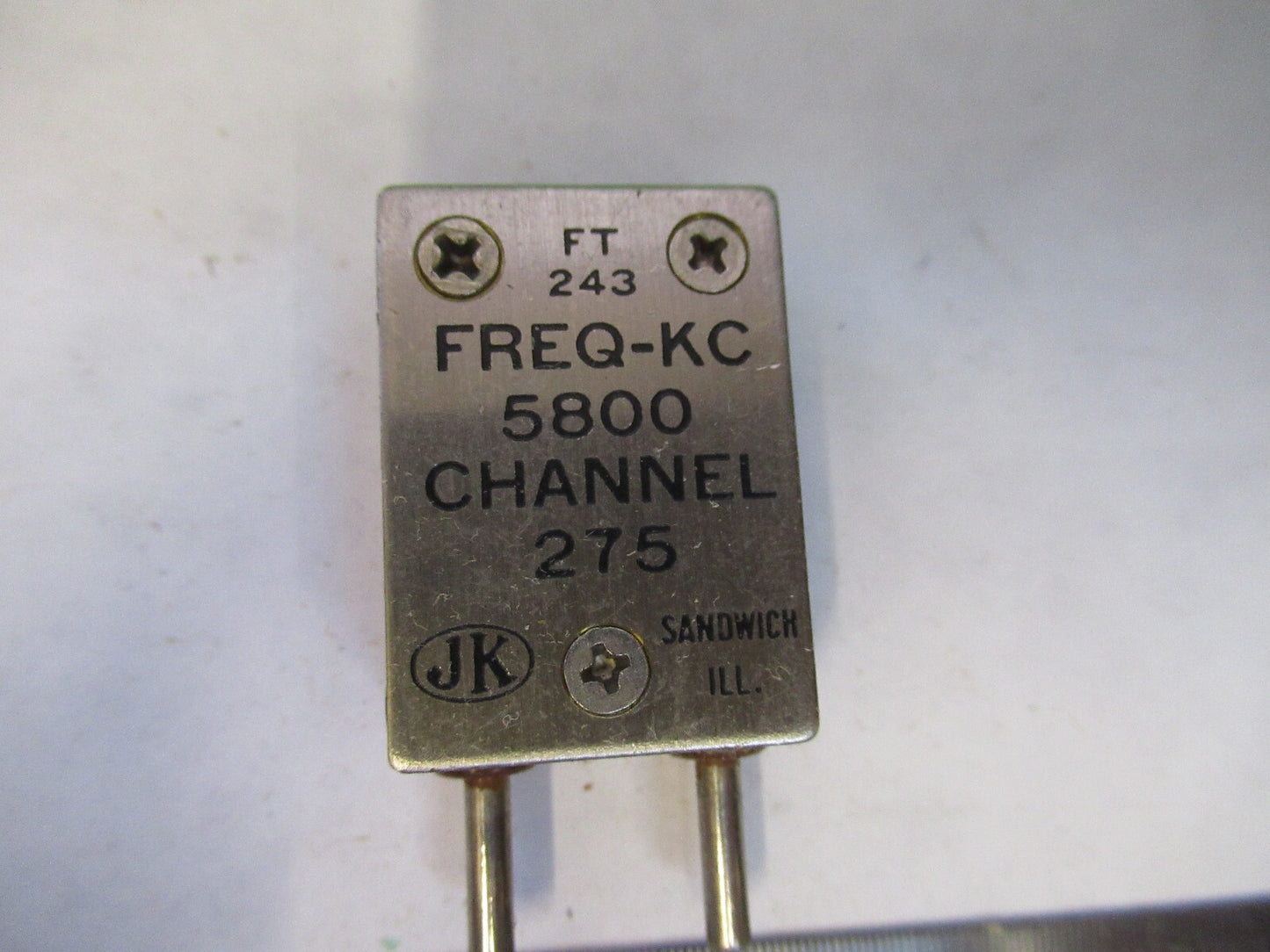 VINTAGE WWII JK CTS QUARTZ CRYSTAL FT-243 5800 KC FREQUENCY RADIO AMATEUR S1-B34