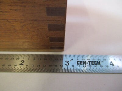 EMPTY WOOD BOX LEITZ GERMANY MICROSCOPE PART AS PICTURED #Q1-A-52
