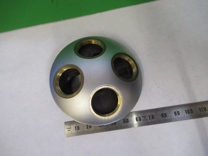 LEITZ WETZLAR GERMANY QUADRUPLE NOSEPIECE MICROSCOPE PART AS PICTURED X2-A-22