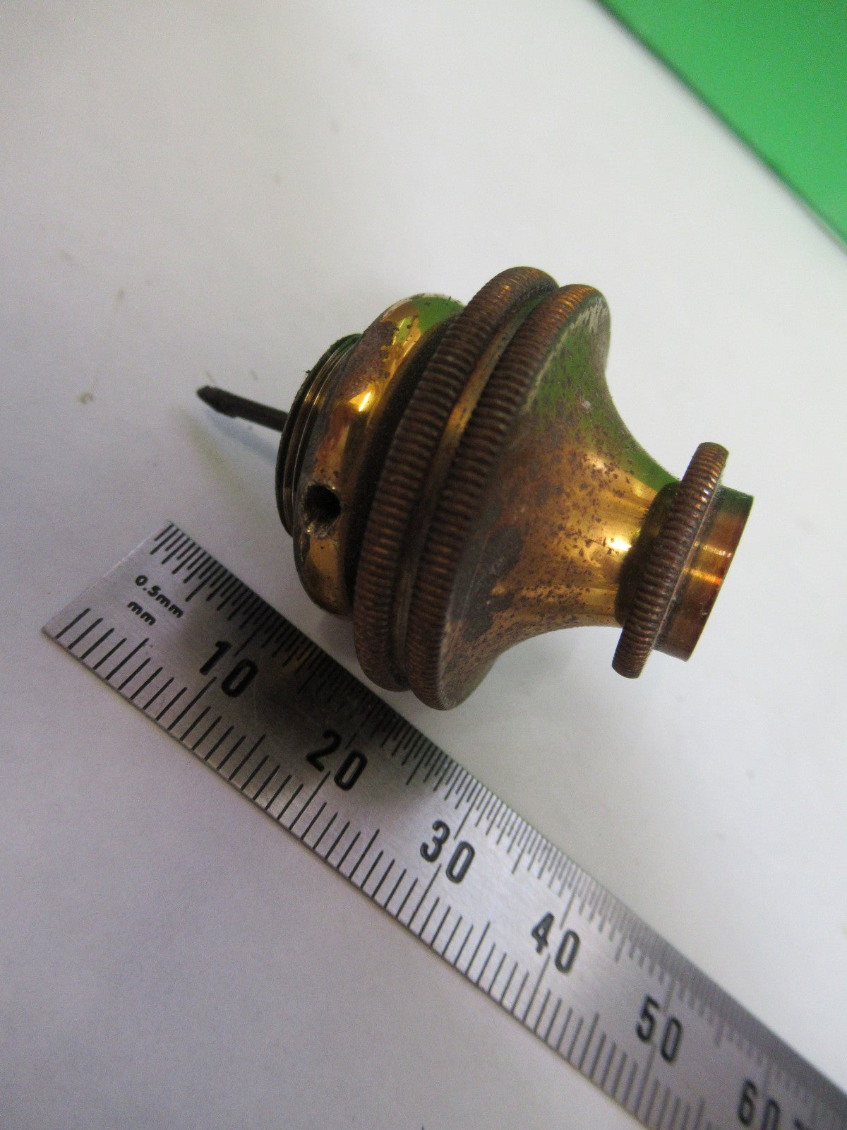 BAUSCH LOMB ANTIQUE BRASS SPRING ADJUST MICROSCOPE PART AS PICTURED Y4-FT-84