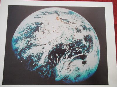 Collectable Print PlanET Earth from Space Nasa Vintage Reproduction