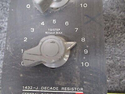FOR PARTS GENERAL RADIO DECADE BOX 1432-J RESISTORS AS PICTURED &TC-4