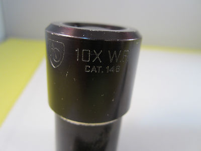 MICROSCOPE PART VINTAGE 10X WF AO AMERICAN OPTICS EYEPIECE OPTICS BIN#C1-16