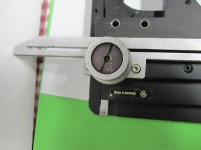 Microscope Part Ernst Leitz Germany Stage Table Micrometer