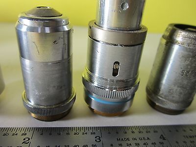 LOT MICROSCOPE OBJECTIVES scratch dent #31-B-04