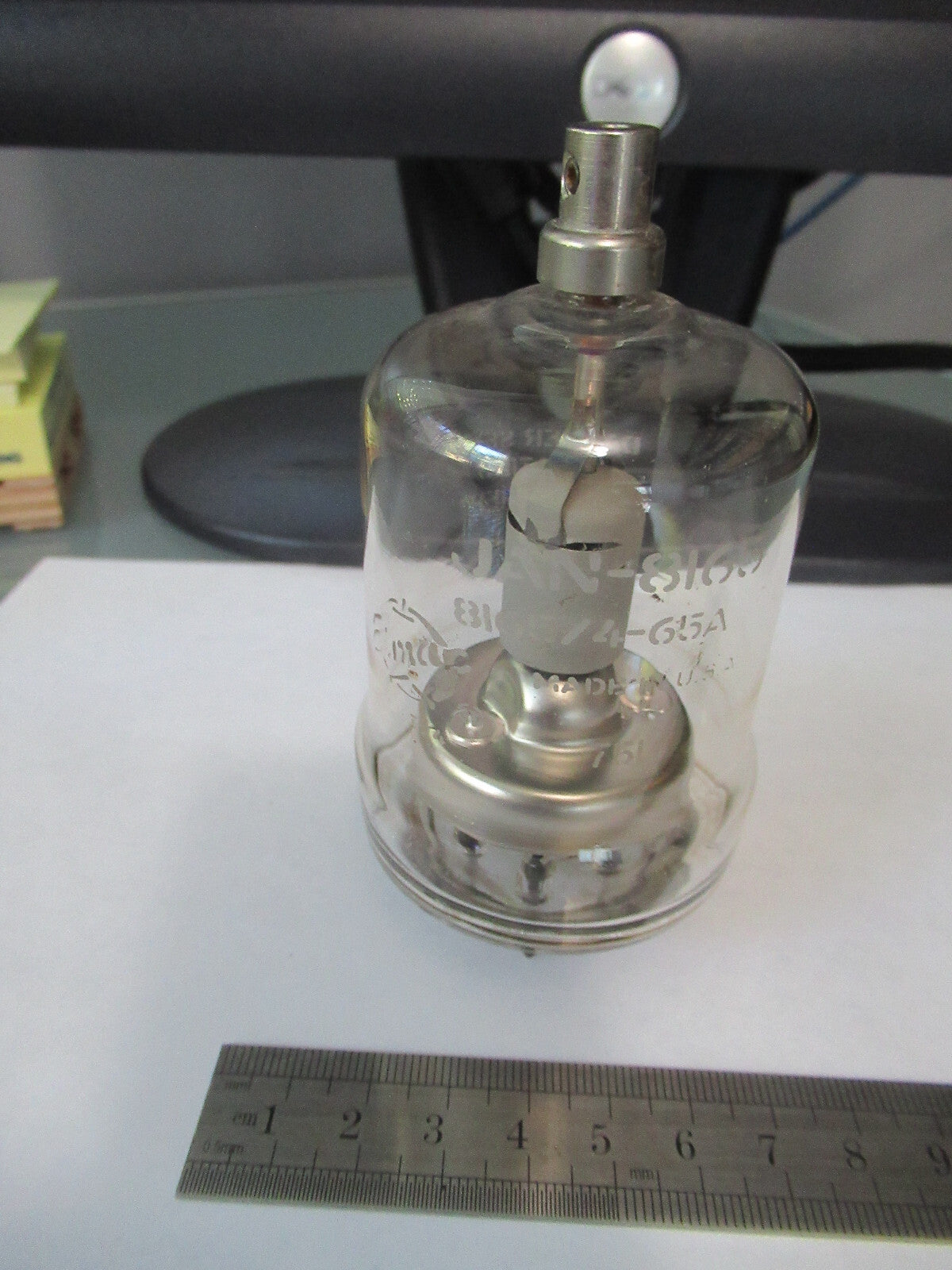 Large Transmission Vacuum Tube Eimac USA JAN-8165