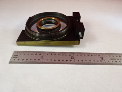 MICROSCOPE PART ZEISS POLARIZER OBJECTIVE HOLDER POL OPTICS AS IS #X6-B-15
