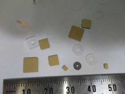 Lot Blanks Piezoelectric Quartz Crystal X-y-cut Gold Coated Piezo Sensor
