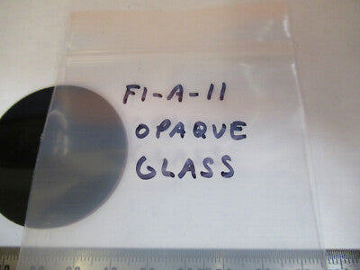 OPTICAL OPAQUE GLASS PLATE MIL SPEC OPTICS AS PICTURED &F1-A-11