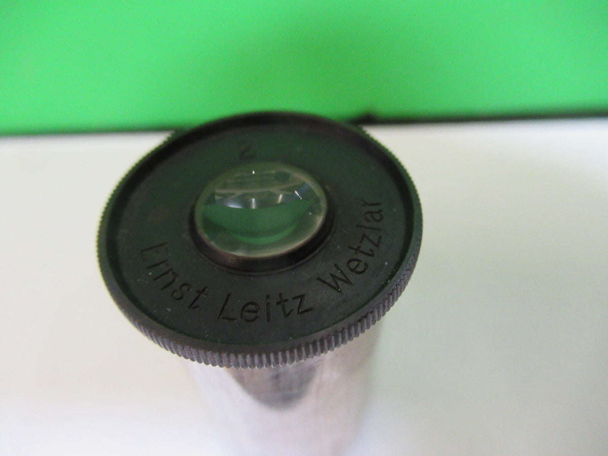Antique Ernst Leitz "2" Eyepiece Lens Microscope Part