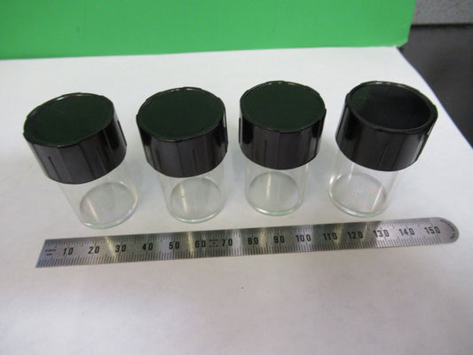 Ernst Leitz Lot Empty Plastic Objective Canister Microscope Part