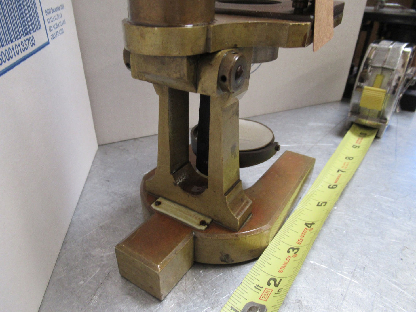 FOR PARTS OR REPAIR ANTIQUE GERMAN  MICROSCOPE PAUL WAECHTER circa 1850 LOB