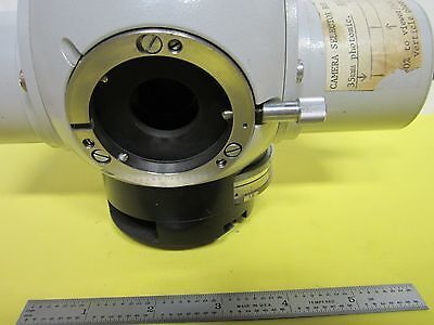 MICROSCOPE PART PHOTOMIC ZEISS HEAD TRINOCULAR HEAVY OPTICS AS IS BIN#H8-08