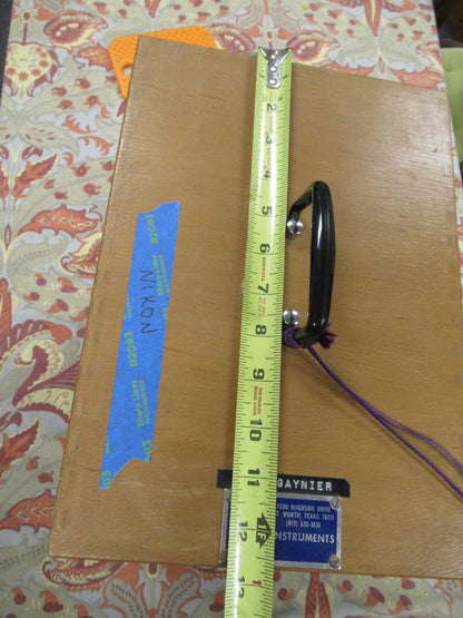 Empty Wood Cabinet for Antique Nikon Japan Microscope Part