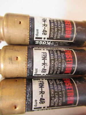 LOT INDUSTRIAL FUSES FUSE FRN-R-35 -40 AS PICTURED &3K-A-93