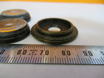 Antique Brass Mounted Lenses Lotmicroscope Part