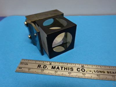 MICROSCOPE PART OLYMPUS JAPAN MOUNTED PRISM OPTICS AS IS #90-72