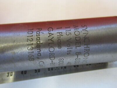 SERVO MOTOR SYNCHRO 115V 400Hz GAYLOR AIRCRAFT PART B-833 AS PICTURED &8z-a-34