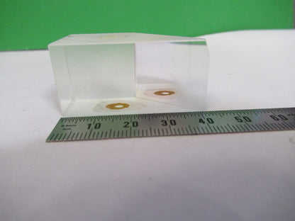 ANTIQUE BAUSCH LOMB GLASS PRISM OPTICS MICROSCOPE PART AS PICTURED  V3-A-54
