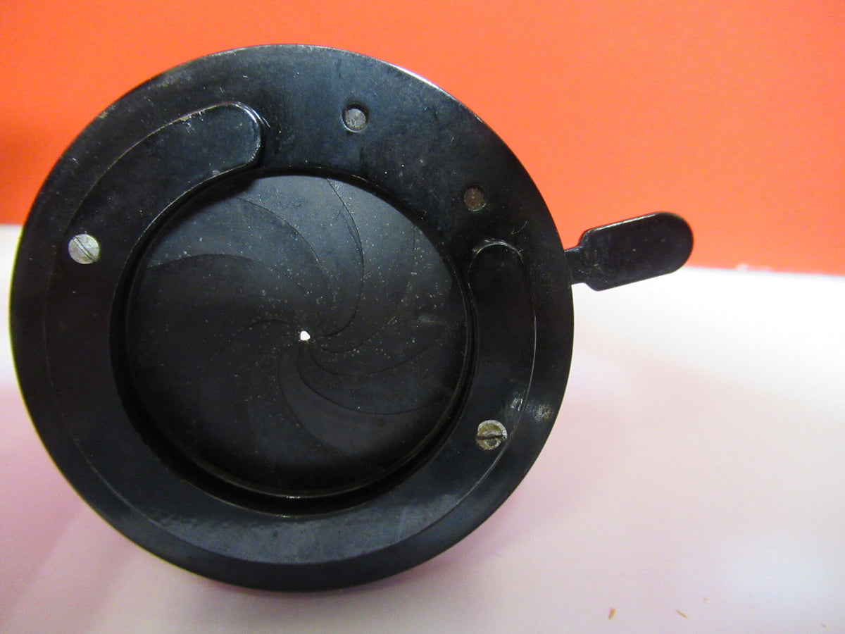 Antique Bausch & Lomb Condenser Iris Optics Microscope Part