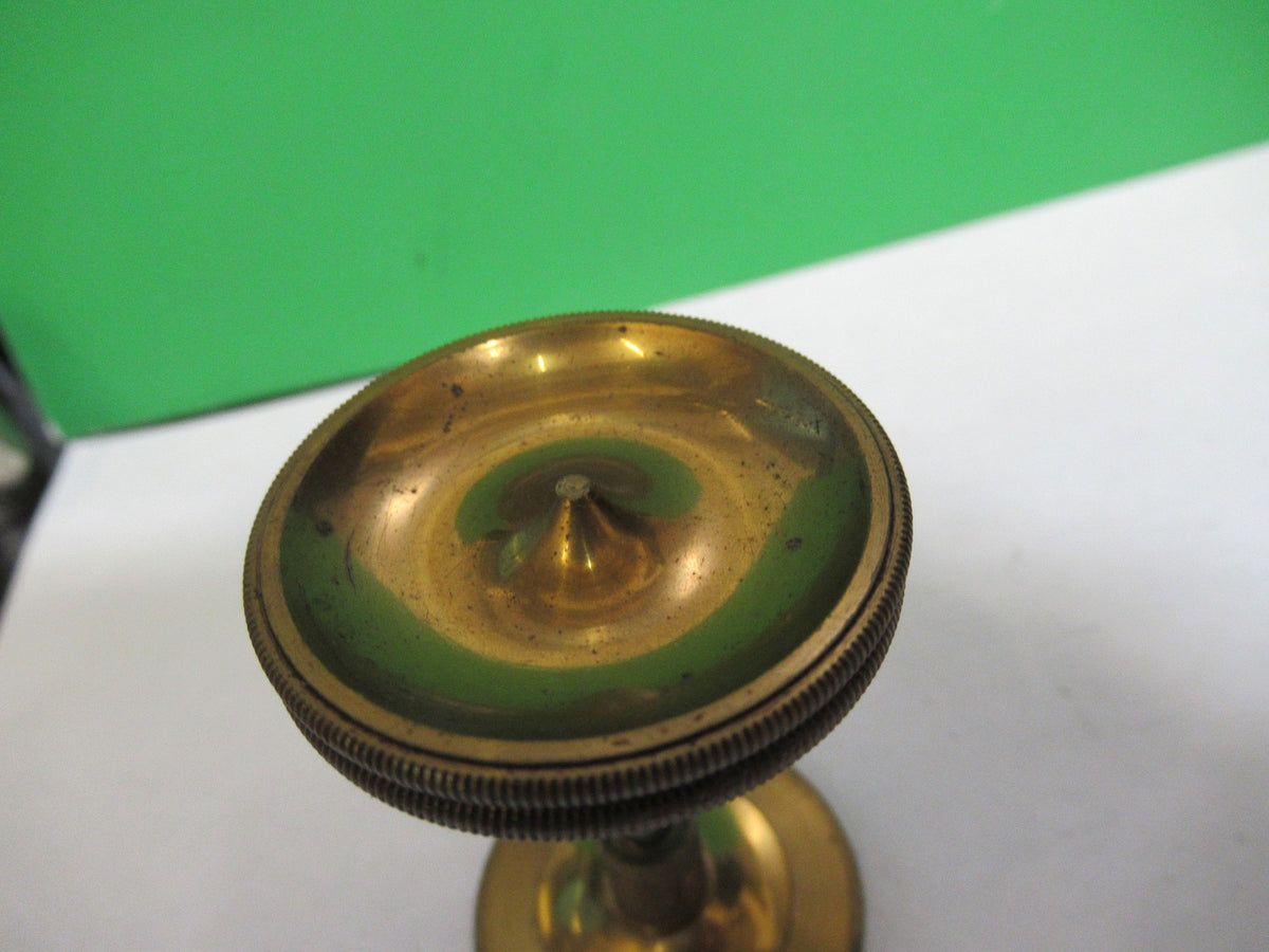 ANTIQUE BAUSCH LOMB SET OF BRASS KNOBS MICROSCOPE PART AS PICTURED T5-A-68