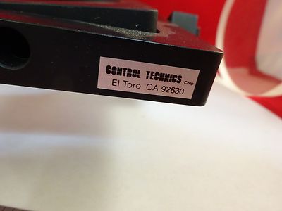 MICROSCOPE INTERFEROMETER TILTING TABLE + FLAT CONTROL TECHNICS OPTICS B#F8-C-01