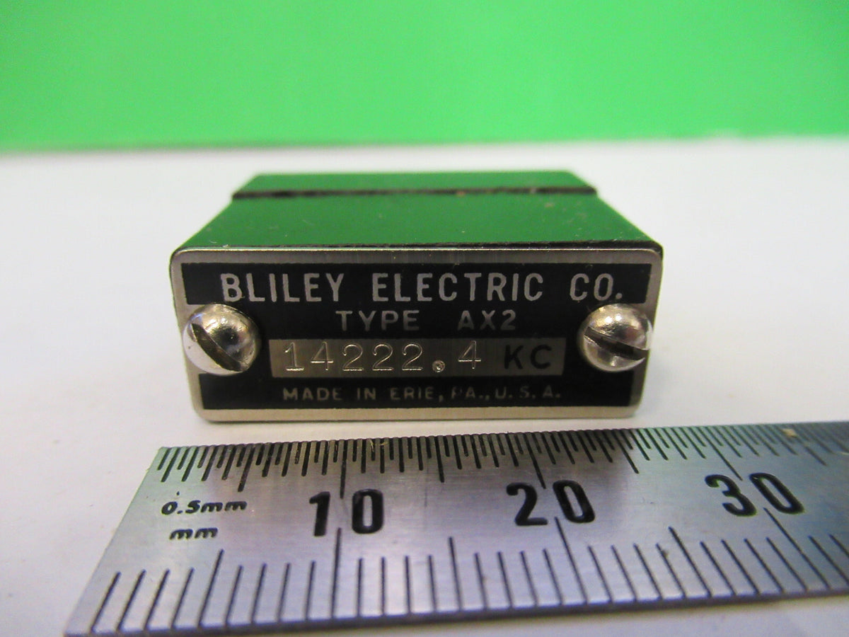 VINTAGE WWII BLILEY QUARTZ CRYSTAL AX2 14222.4 KC FREQUENCY RADIO AMATEUR S1-B29
