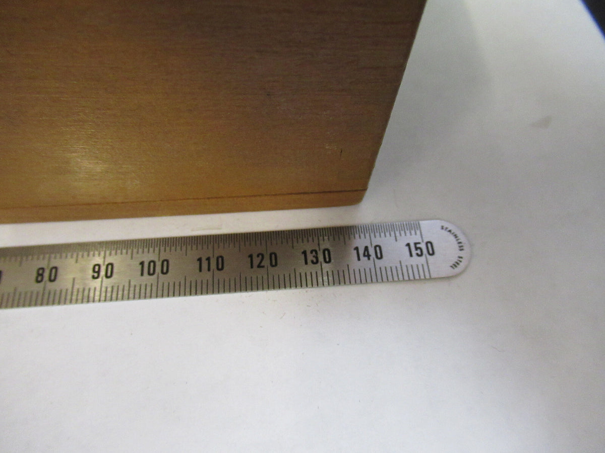 CARL ZEISS EMPTY WOOD ACCESSORIES ANTIQUE MICROSCOPE PART AS PICTURED S7-A-99