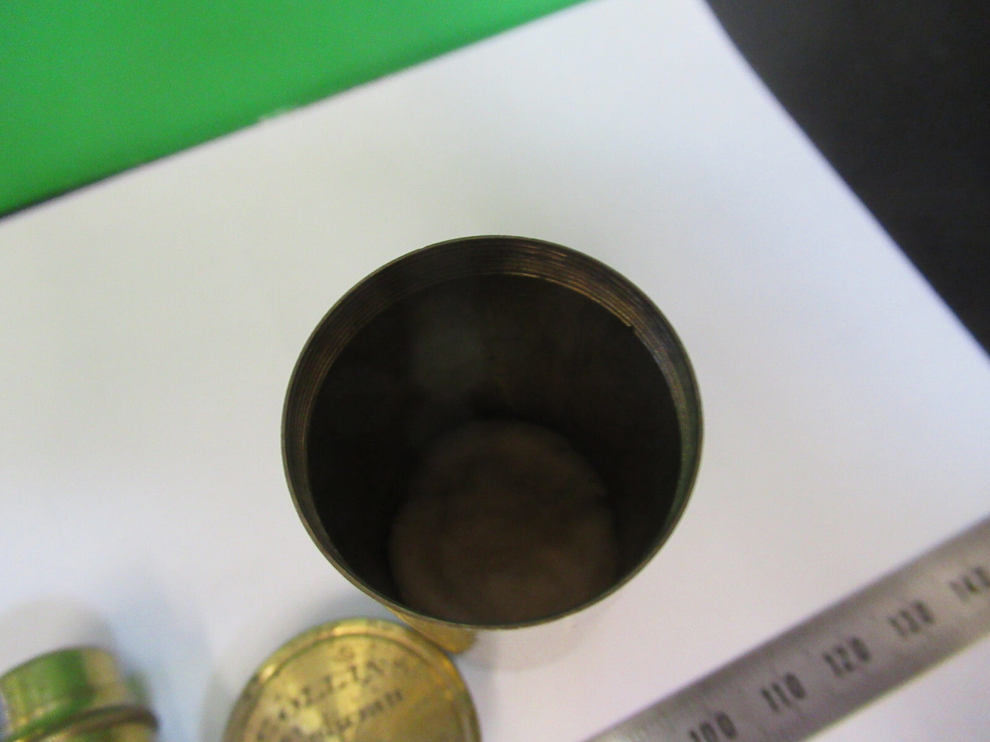 Antique Brass Rare Collins London Objective Microscope Part