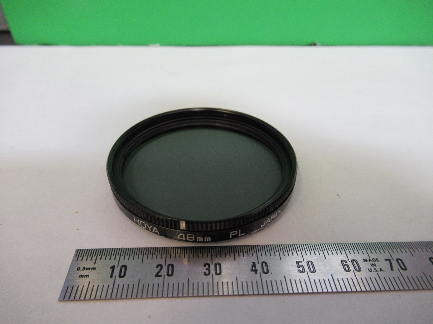 OPTICAL GLASS Hoya polarizer pol 49mm FILTER OPTICS AS PICTURED 98-A-04