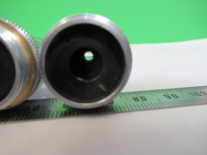 Lot Objectives Lenses Ernst Leitz Germany Microscope Part