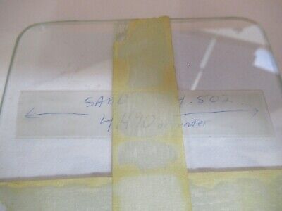 GLASS STAGE [dirty] LEITZ WETZLAR SPECIMEN MICROSCOPE PART AS PICTURED &A3-B-09