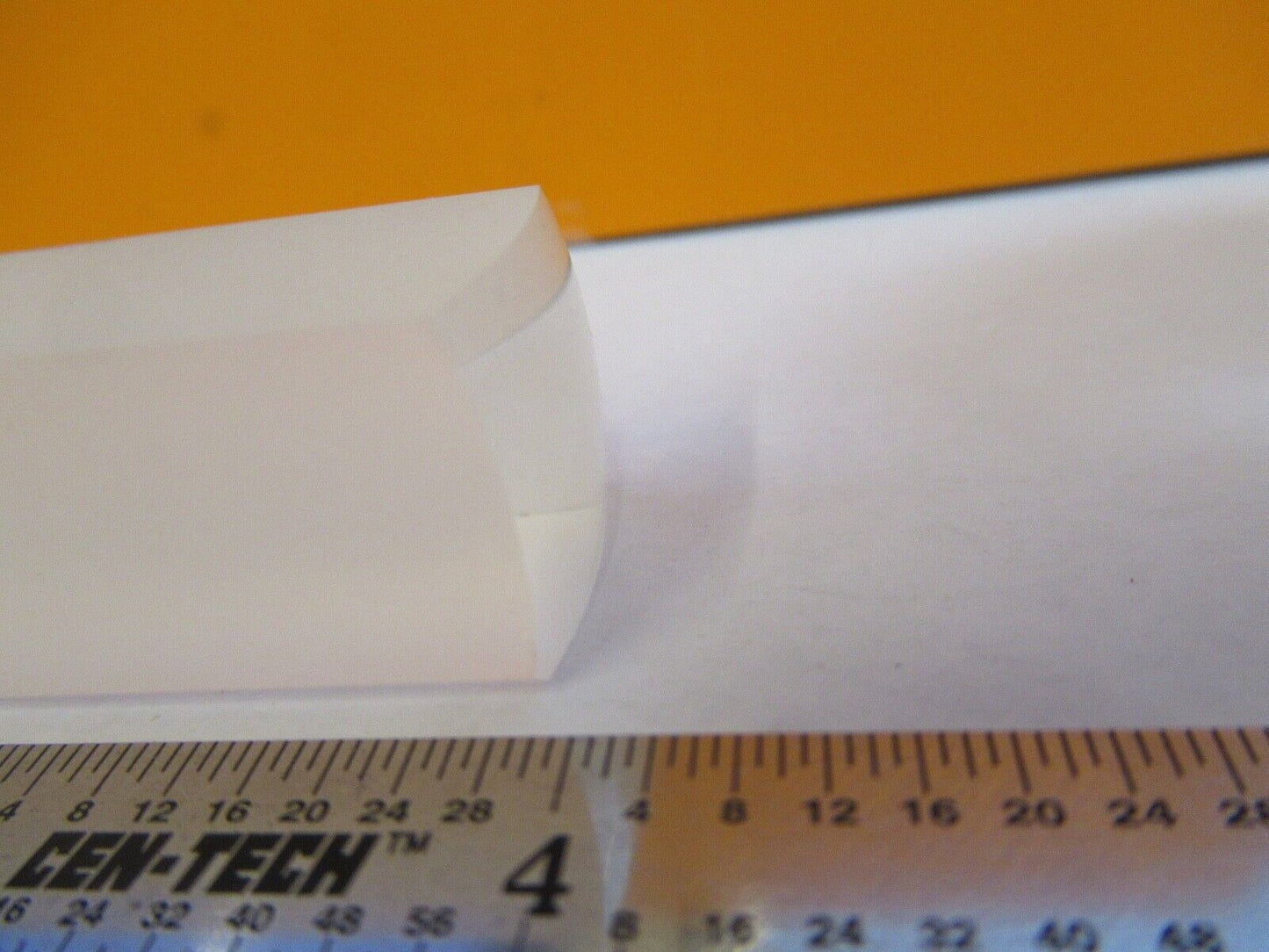 OPTICAL LONG BI CONVEX BAR GLASS LENS RARE LASER OPTICS AS PICTURED &27-A-55