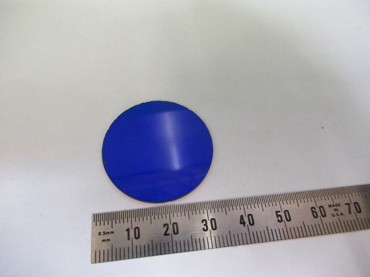 BAUSCH LOMB  blue filter  GLASS OPTICS MICROSCOPE PART AS PICTURED &Z5-B-07