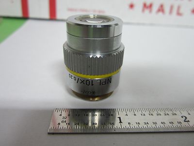MICROSCOPE OBJECTIVE LEITZ WETZLAR GERMANY NPL 10X INFINITY OPTICS BIN#F1-V-52