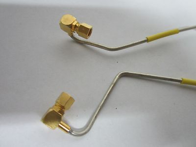 LOT OF TWO HARDLINE COAXIAL CABLES RF MICROWAVE FREQUENCY BIN#F3-55
