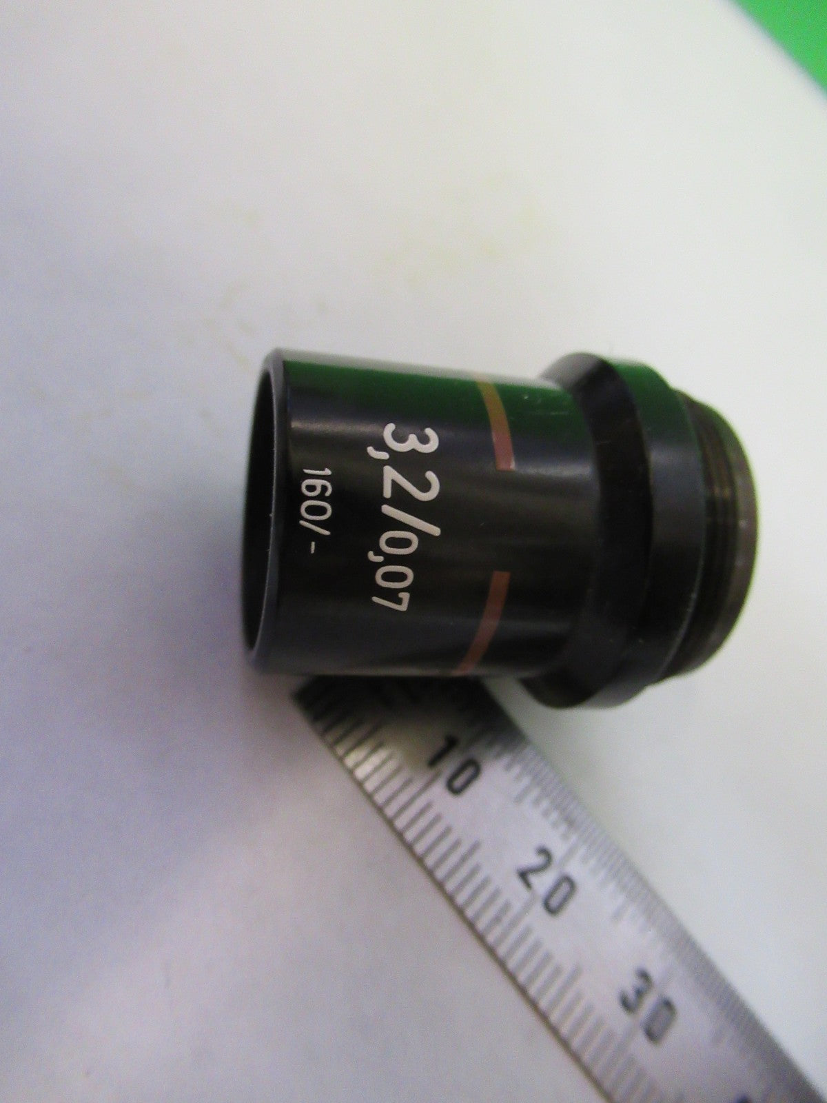 ZEISS GERMANY OBJECTIVE 3.2X  /160 OPTICS MICROSCOPE PART AS PICTURED U8-B-40