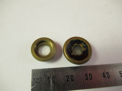 ANTIQUE NACHET FRANCE TWO OBJECTIVE LENSES MICROSCOPE PART AS PICTURED &39-A-25