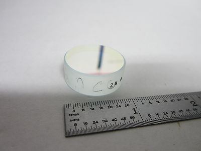 OPTICAL COATED FLAT LENS LASER OPTICS AS IS BIN#R5-28