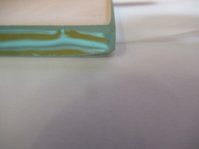GLASS STAGE [dirty] PLATE SPECIMEN MICROSCOPE PART AS PICTURED &A3-B-10